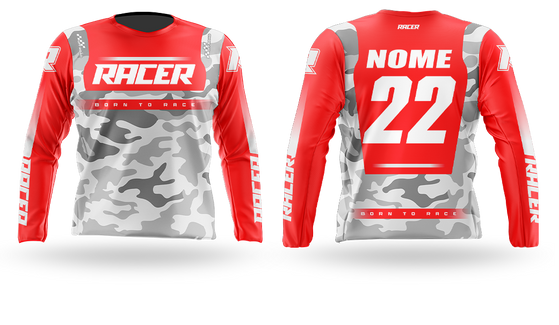 Camisa Longa Racer 04A Vermelho