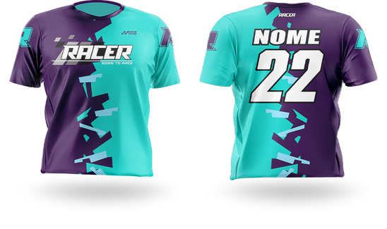 Camisa Curta Racer 13B Azul