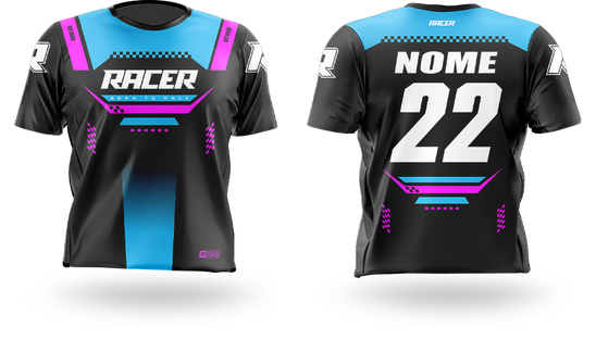 Camisa Curta Racer 09E Azul