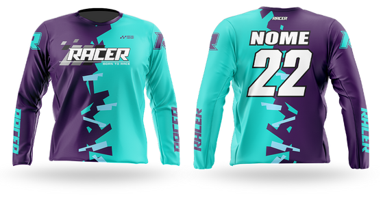 Camisa Longa Racer 13B Azul 