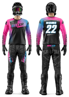 Conjunto Racer 08B Rosa-Flúor