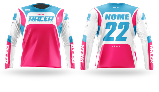 Camisa Longa Racer 03D Rosa