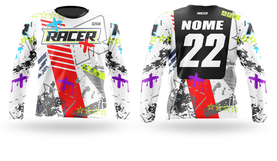 Camisa Longa Racer 12B Branco