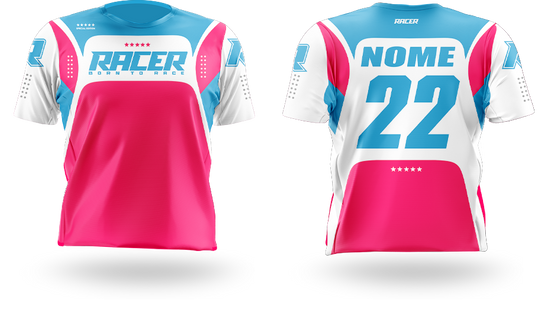 Camisa Curta Racer 03D Rosa