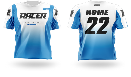 Camisa Curta Racer 11D Azul 