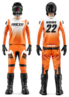 Conjunto Racer 11C Laranja-Flúor