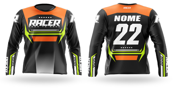 Camisa Longa Racer 25D Laranja