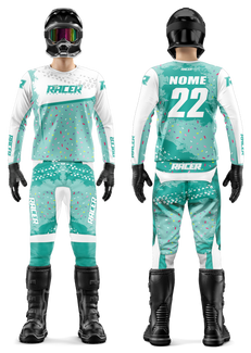 Conjunto Racer 17B Verde Turquesa