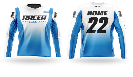 Camisa Longa Racer 11D Azul