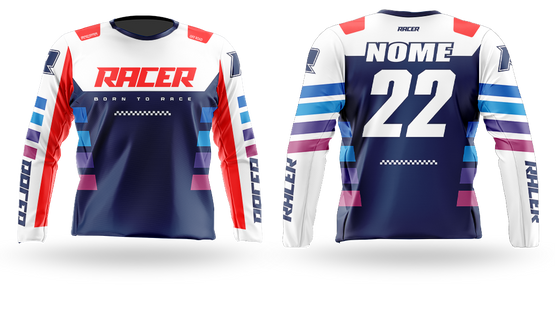 Camisa Longa Racer 10A Branco