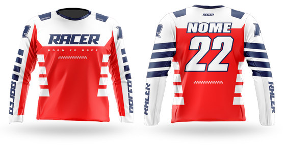 Camisa Longa Racer 10B Vermelho