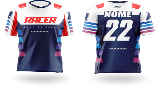 Camisa Curta Racer 10A Branco