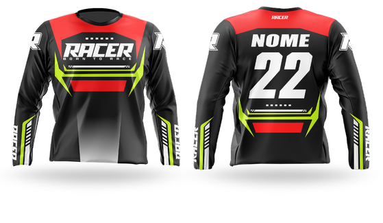 Camisa Longa Racer 25A Vermelho