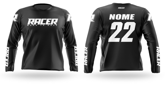 Camisa Longa Racer 15A preto