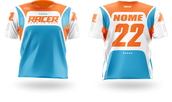 Camisa Curta Racer 03B Azul