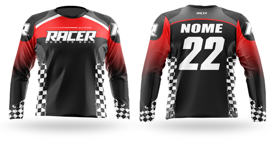 Camisa Longa Racer 07A Vermelho