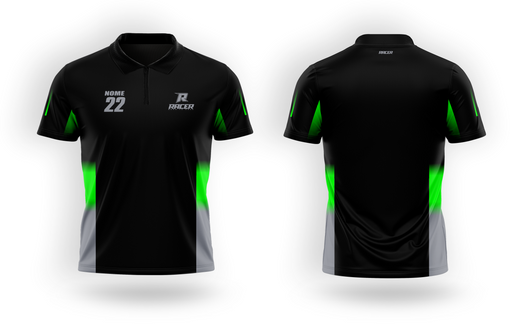 Camisa Polo Racer 03B Verde Camisa Polo Racer 03B Verde