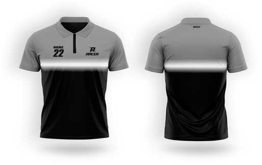Camisa Polo Racer 20B Cinza Camisa Polo Racer 20B Cinza