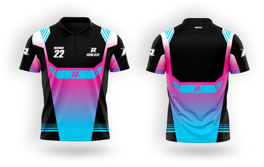 Camisa Polo Racer 07C Rosa Camisa Polo Racer 07C Rosa