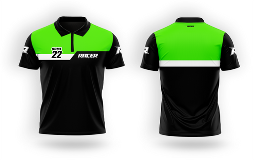 Camisa Polo Racer 21C Verde Camisa Polo Racer 21C Verde