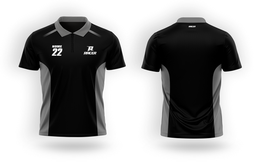 Camisa Polo Racer 14C Cinza Camisa Polo Racer 14C Cinza