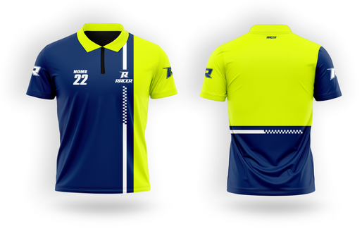 Camisa Polo Racer 25A Amarelo Flúor Camisa Polo Racer 25A Amarelo Flúor