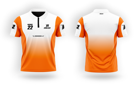 Camisa Polo Racer 10C Laranja Flúor Camisa Polo Racer 10C Laranja Flúor