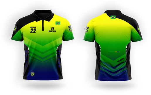 Camisa Polo Racer 11A Verde Camisa Polo Racer 11A Verde