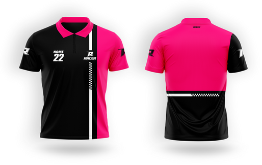 Camisa Polo Racer 25B Rosa Camisa Polo Racer 25B Rosa