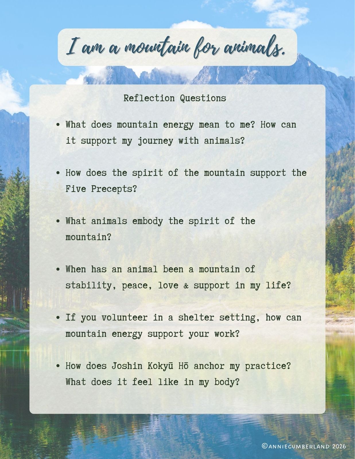 Reflection Questions