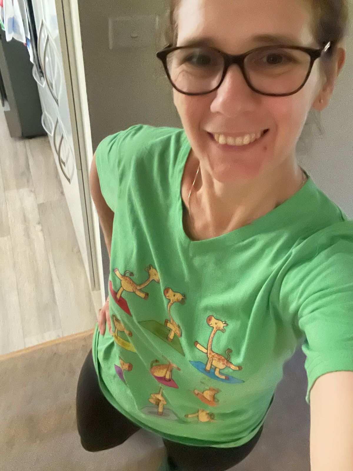 My favourite colour. Here I am wearing my yoga shirt.