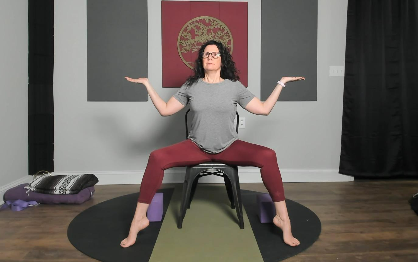 Yoga Chair Pose Goddess Yoga Instructor Laura Knott