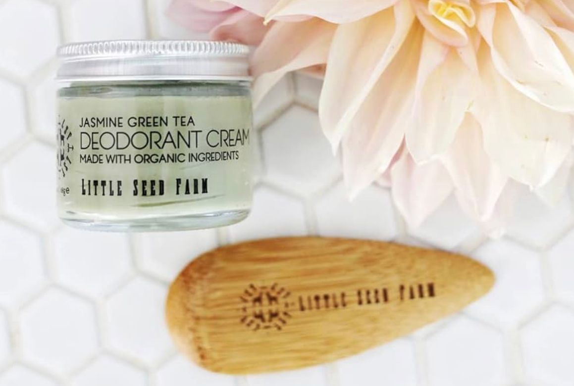 little seed farm deodorant cream armpit sweat bamboo applicator