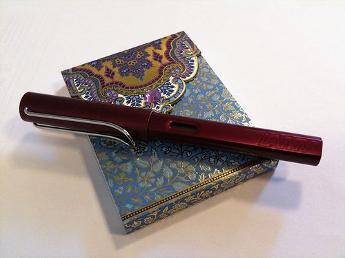 Notebook and pen