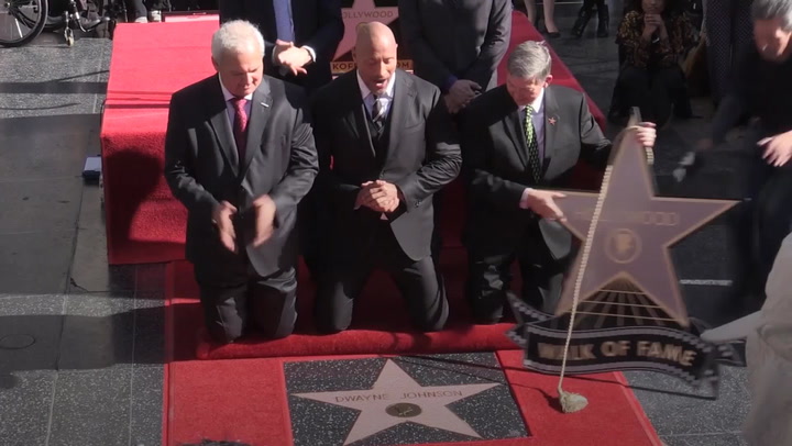 Dwayne 'The Rock' Johnson joined by family as he's honoured with star on Hollywood Walk of Fame | London Evening Standard | Evening Standard