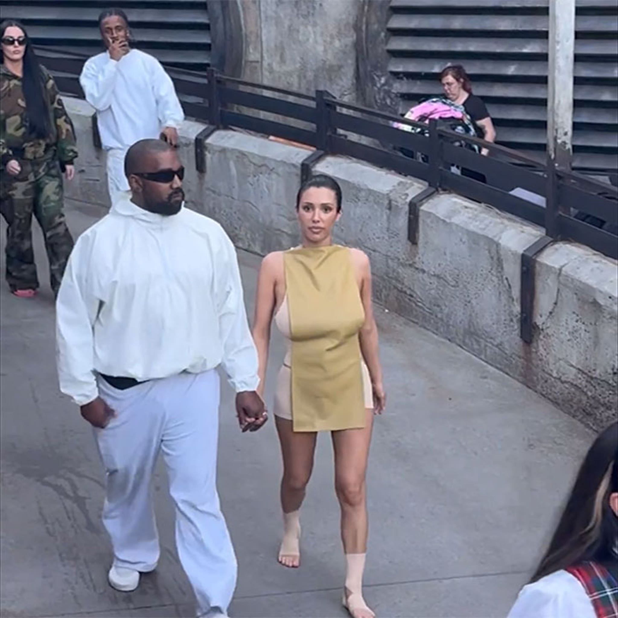 Kanye West and Bianca Censori Spend the Day at Disneyland