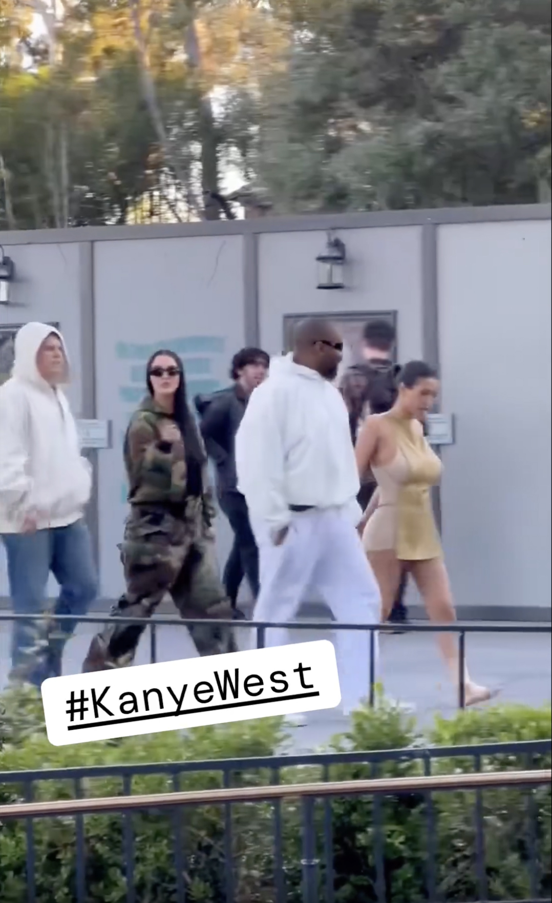 The couple enjoyed their day without Kanye's kids