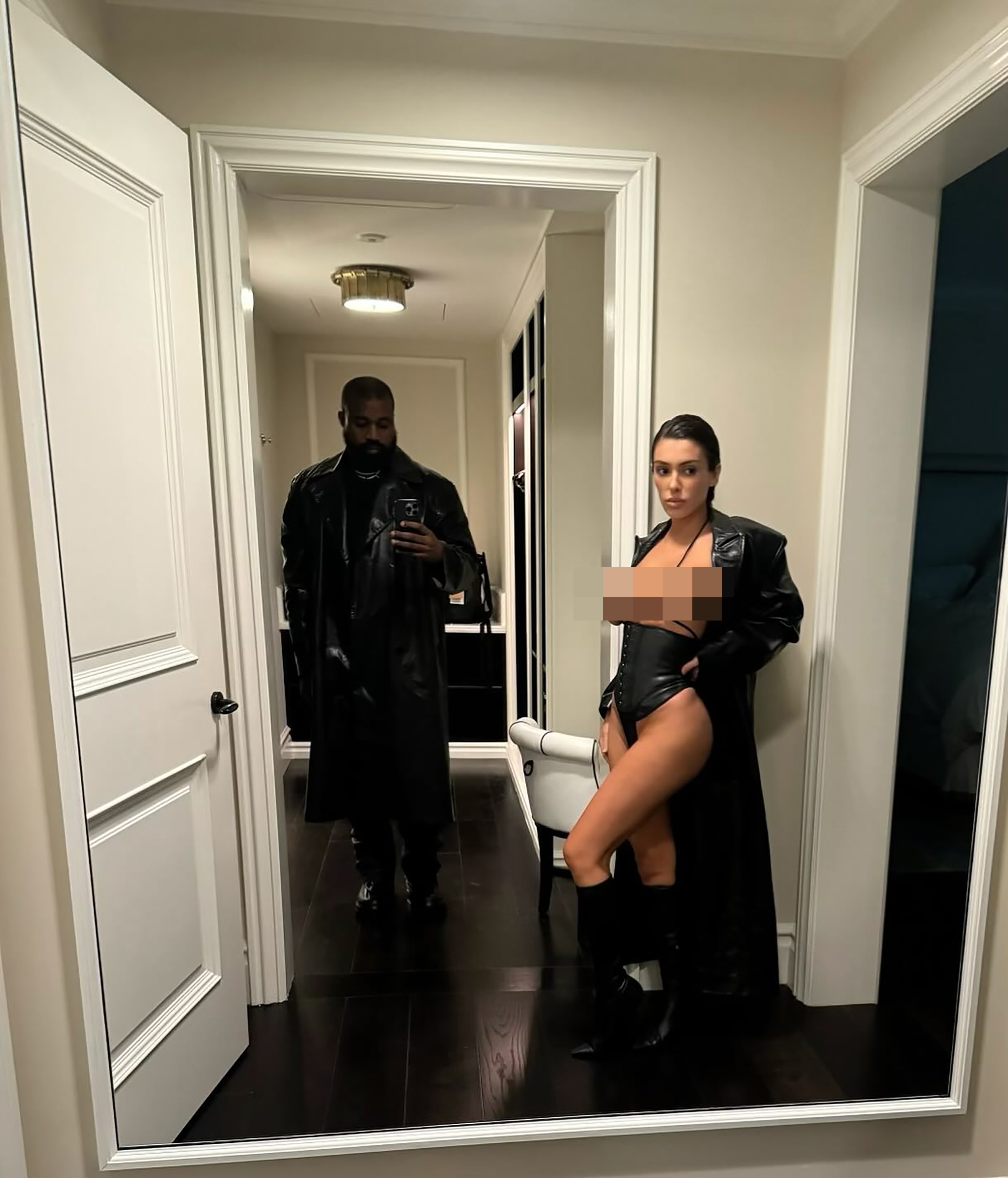Kanye West's wife Bianca Censori has been seen in an NSFW outfit
