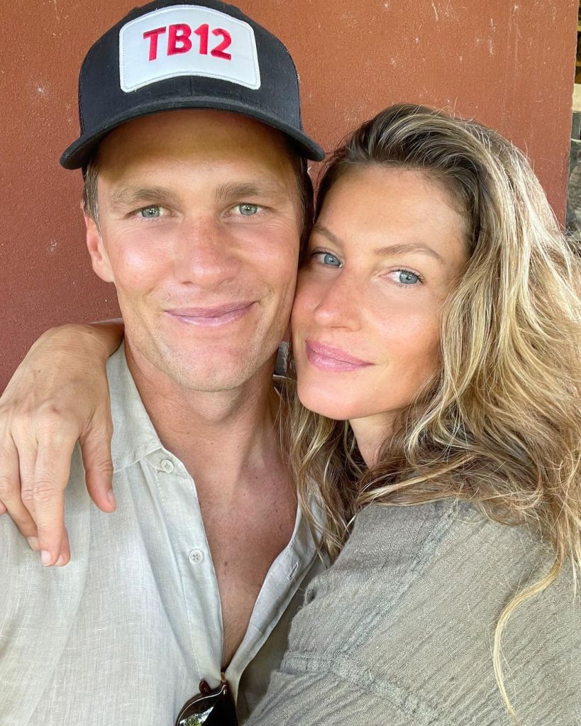 Gisele Bündchen y Tom Brady en una selfie.