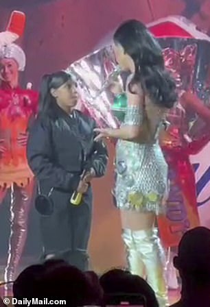 While speaking with North, Katy confessed that she's a 'huge fan' of the TikTok account she shares with Kim, where she often lip-syncs Katys songs