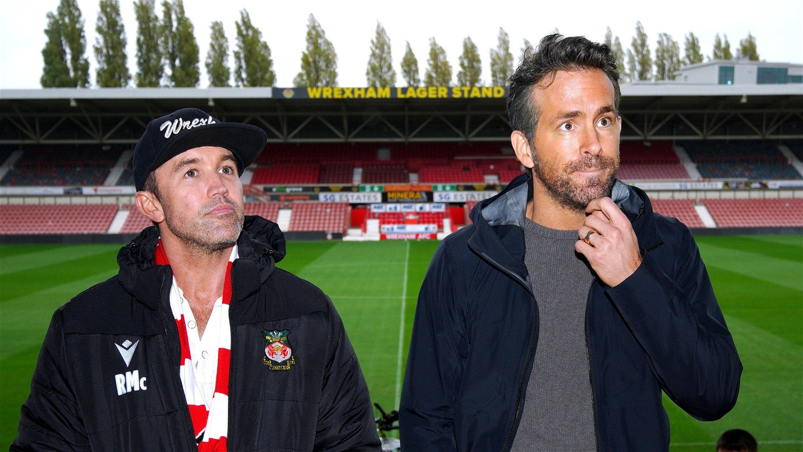 Ryan Reynolds and Rob McElhenney at Wrexham