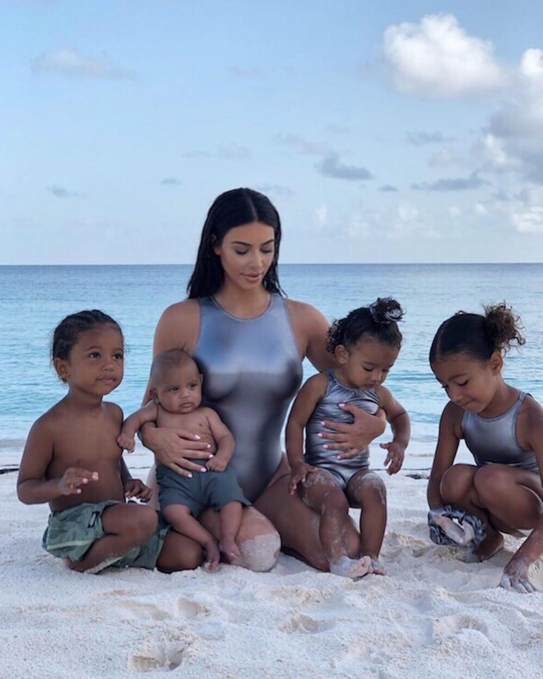 Kim is asking for joint legal and physical custody of the couple's four kids