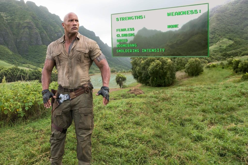 Johnson in Jumanji: Welcome to the Jungle.