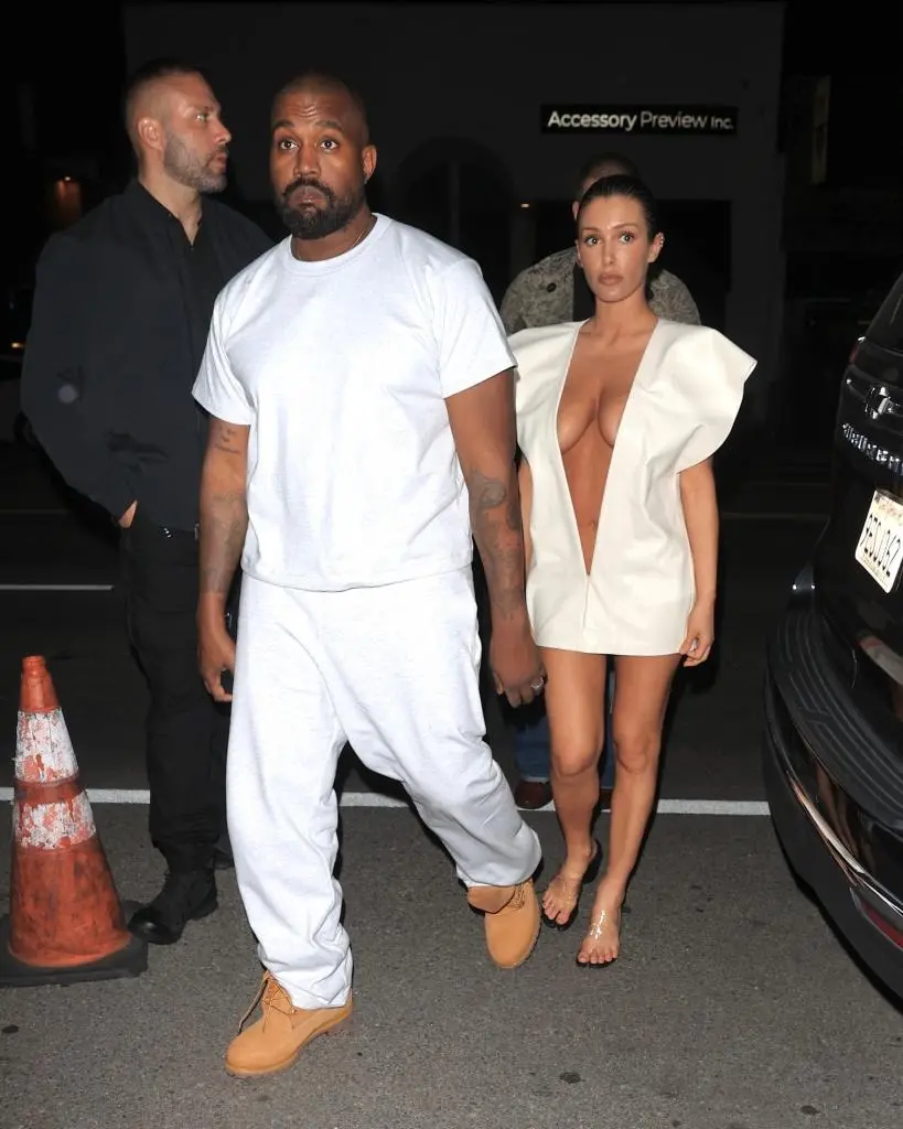 PERFECT COPY OF KIM KARDASHIAN: Bianca Censori wears a white dress like ...