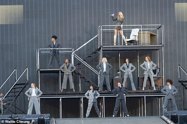 The three and a half hour show features multiple costume changes, elaborate ever-changing stage set-ups and an army of backing dancers