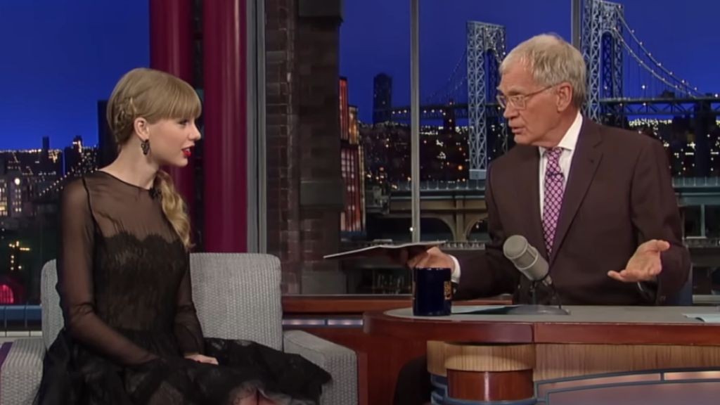 David Letterman and Taylor Swift on his show