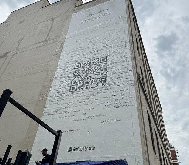 On April 16 the singer began leaving QR code murals across the globe