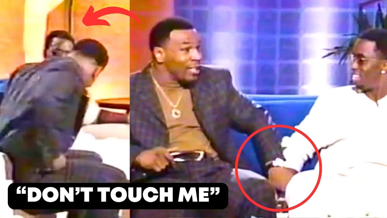 P Diddy CHECKED By Mike Tyson After Grabbing His Hand - YouTube