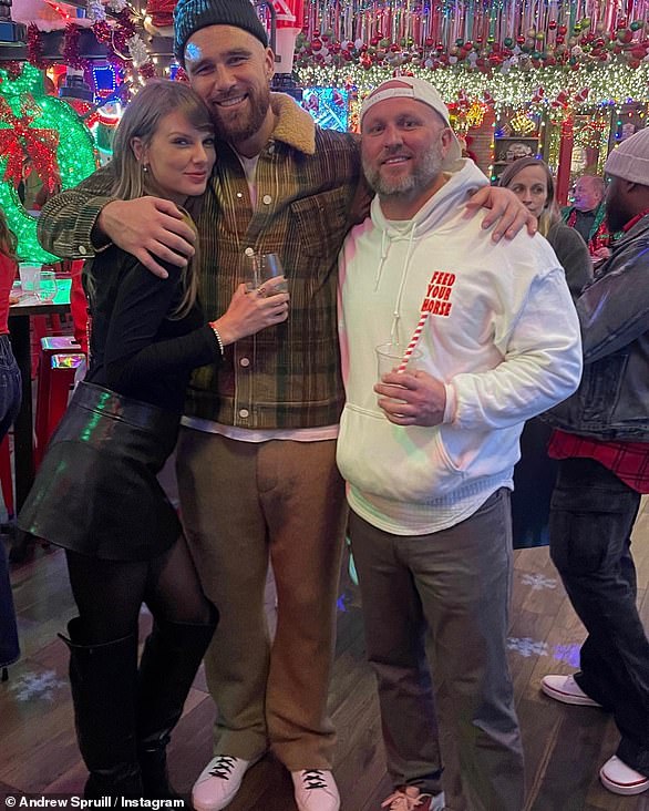 Kelce ensured his girlfriend's final days as a 33-year-old would be unforgettable as they partied up a storm until 2.a.m. at a holiday bar in Kansas City