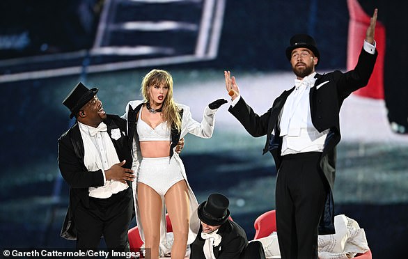 Taylor ignited a frenzy among her Swifties by bringing boyfriend Travis onstage at her Eras Tour concert during her third show at London’s Wembley Stadium